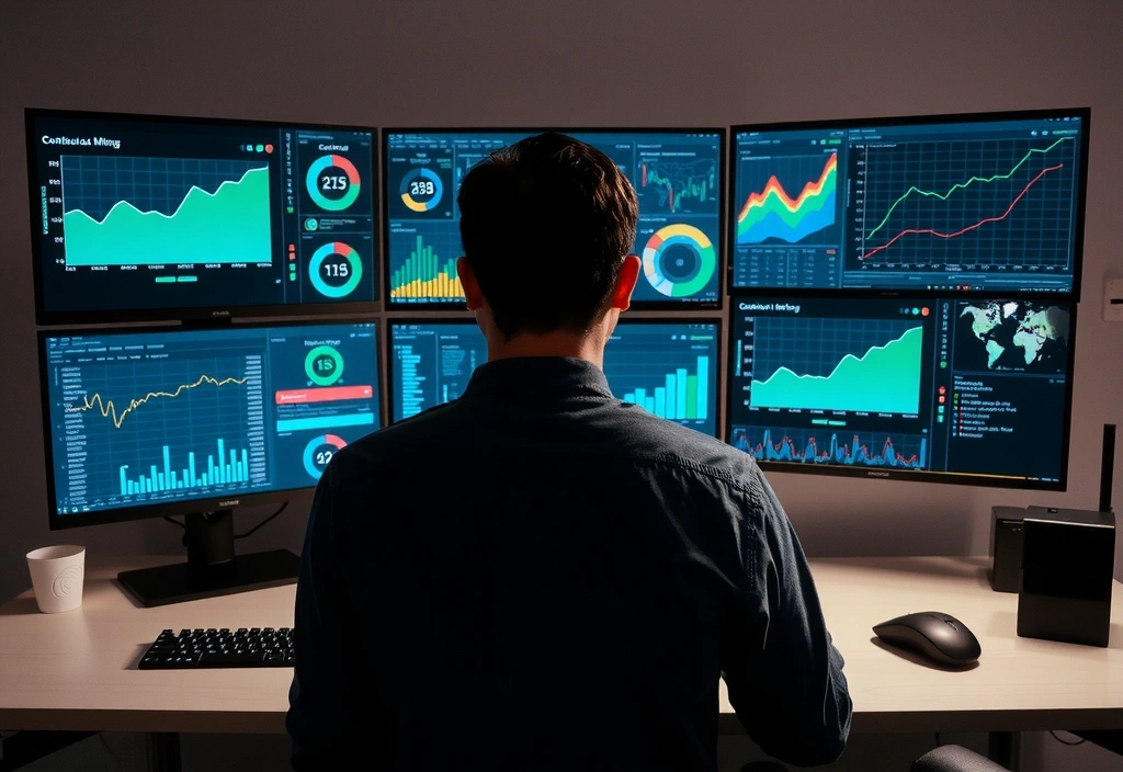 A person analyzing data on a dashboard, representing support and optimization