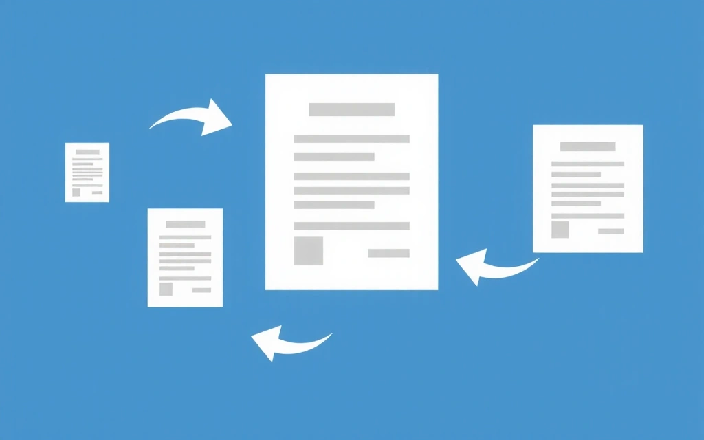 Dynamic illustration of a document transforming or updating, symbolizing changes to terms and conditions.